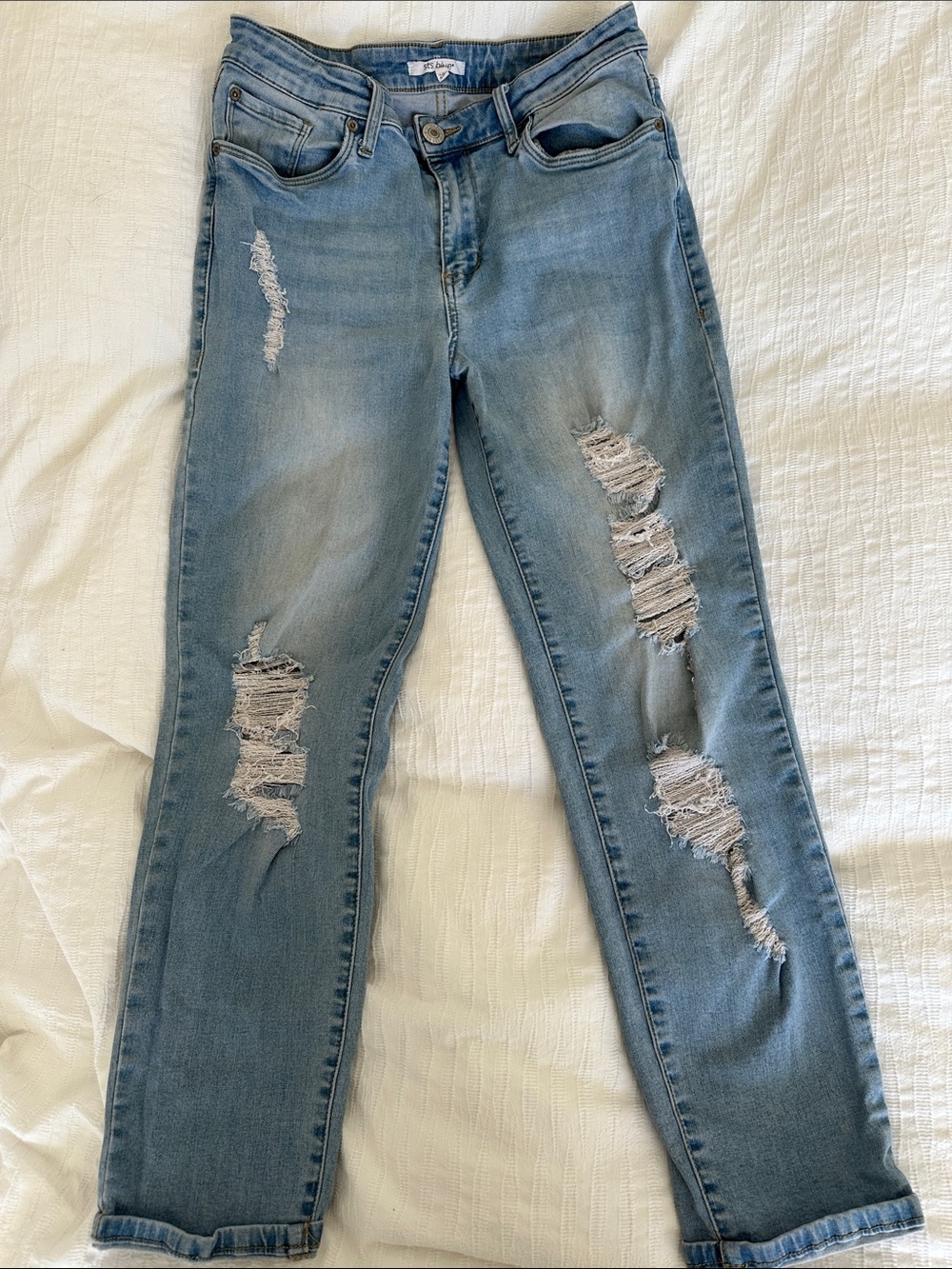 STS Blue Distressed Light Wash Jeans Size 29 Ripped